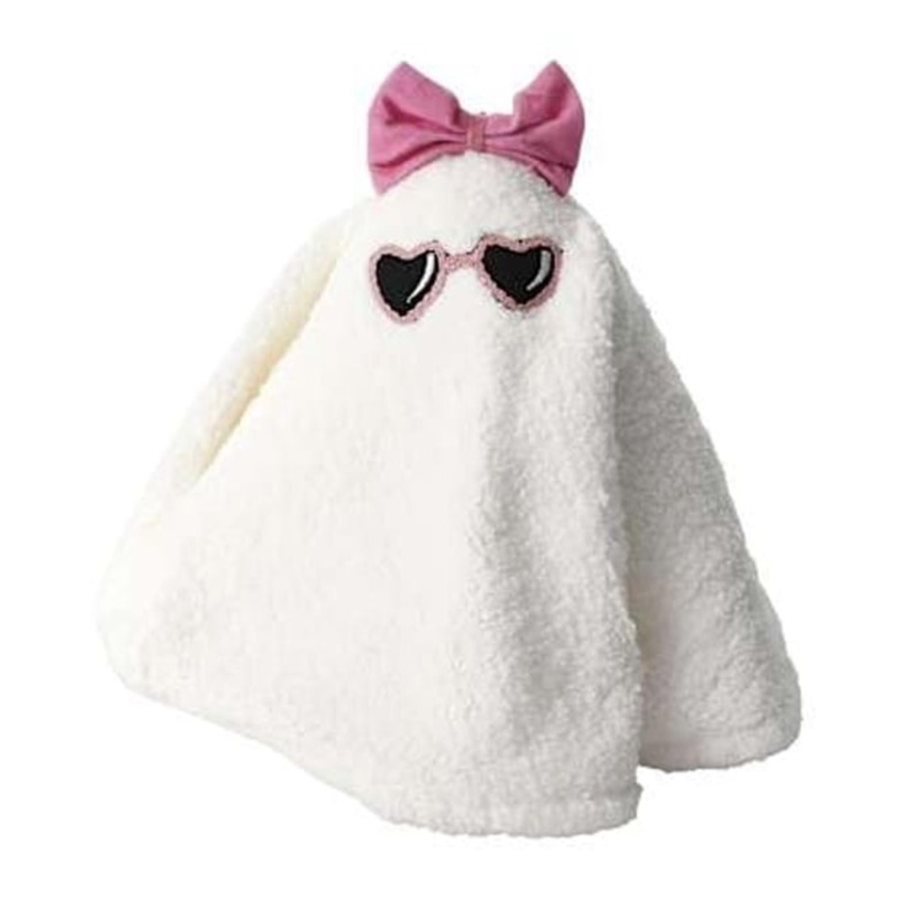 Adorable Halloween Ghost Plush with Pink Bow NEW